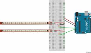 montage arduino capteurs flexions