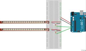 montage arduino capteurs flexions